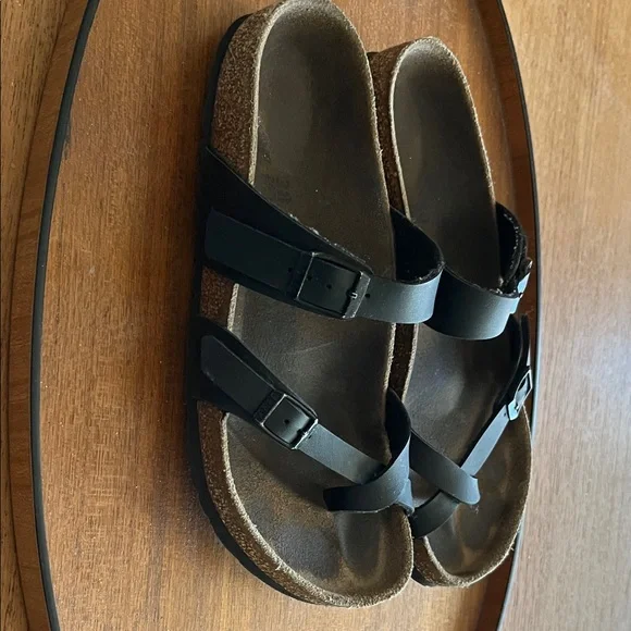 Birkenstock Mayari Black Leather Strap Size 38 - Picture 4 of 9